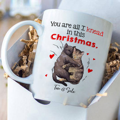 57551-Personalized Christmas Gift For Wife/Husband You're All I Knead In This Christmas Mug H0