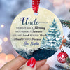57553-Gift For Uncle Your Life Was A Blessing Ornament H0