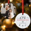 Personalized Christmas Ornament for Married Couple, Married As F*ck Gift for Husband, Wife Ornament