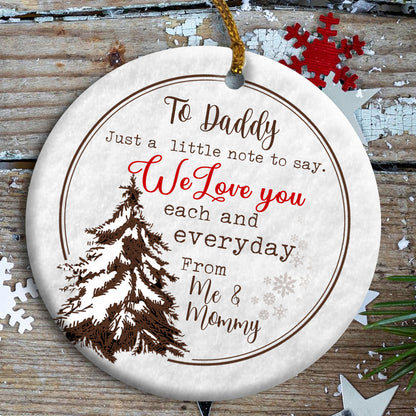 57562-Gift For Dad To Be We Love You Each And Everyday Ornament H1