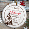 57562-Gift For Dad To Be We Love You Each And Everyday Ornament H1