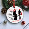58821-Personalized Funny Naughty Christmas Card for Wife, I Heard You Were Naughty Card Gift Ornament H0