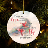 Personalized Memorial Those We Love Don&#39;t Go Away Circle Ornament
