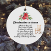 Christmastime In Heaven They Will Always Be There Memorial Circle Ornament