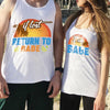 Gift For Couple Women men beach Funny If Lost Return To Babe Matching Tank Top