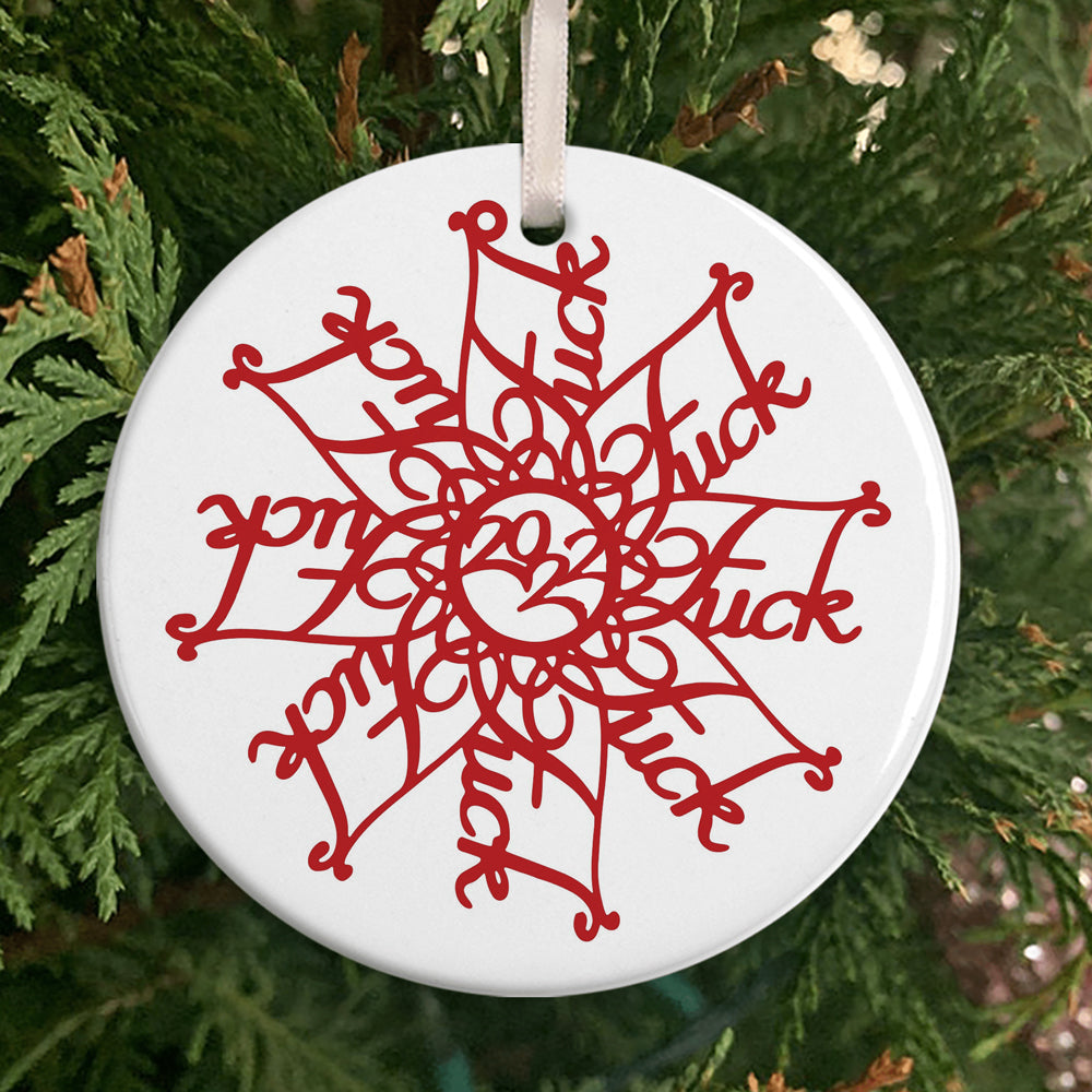 Fuckflake 2021 Naughty Christmas Holiday Gifts Ornament