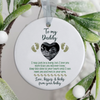 Personalized To Daddy I May Just Be A Bump Photo Circle Ornament