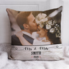 Personalized Wedding Anniversary Gift For Husband For Wife Mr and Mrs Photo Pillow