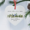 Personalized Gift For Couple Let The Adventure Begin Heart Ornament
