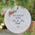 Personalized Anniversary First Christmas Married Mr And Mrs Circle Ornament