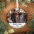 Personalized Gift For Couple First Christmas Together Circle Ornament