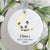 Personalized Baby's First Christmas Moon Panda Sleep Ornament