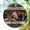 Personalized Gift For Couple Our First Christmas Couple Photo Ornament