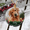 Personalized Gift For Pet Lover You Left Paw Prints In Our Hearts Photo Ornament