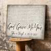 54543-Personalized Gift For Wife For Husband God Gave Me You Lyrics Canvas H1