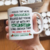 Gift For Step Dad Biologically Bonus Dad Christmas Mug For Step Dad