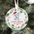 Personalized Cute Elephant With Santa Hat First Christmas Ornament