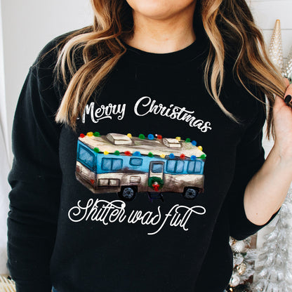 55765-Merry Christmas Shitter's Full Ugly Christmas Sweater Sweatshirt H0