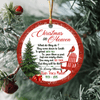 Personalized Christmas In Heaven Memorial Christmas Ornament