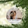 Personalized Photo Just Married First Christmas Married Ornament