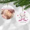 Personalized Cute Bear Baby&#39;s 1st Christmas Ornament