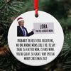 Personalized Funny Ornament Gift For Mom Trump Ornament