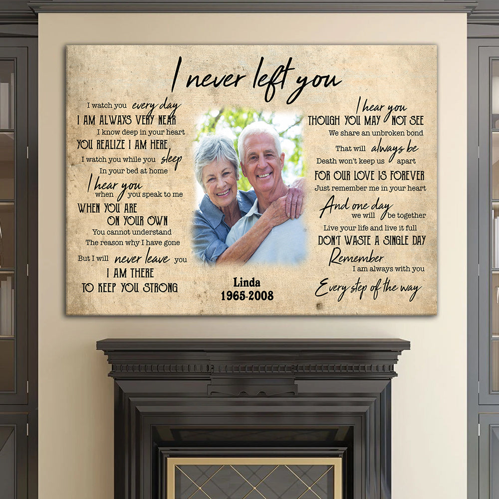 Personalized Memorial Gift Sympathy Loss Of Mom Dad Canvas - Vista Stars - Personalized  gifts for the loved ones