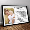 Personalized Gift For Stepdad Definition Custom Image Photo Poster