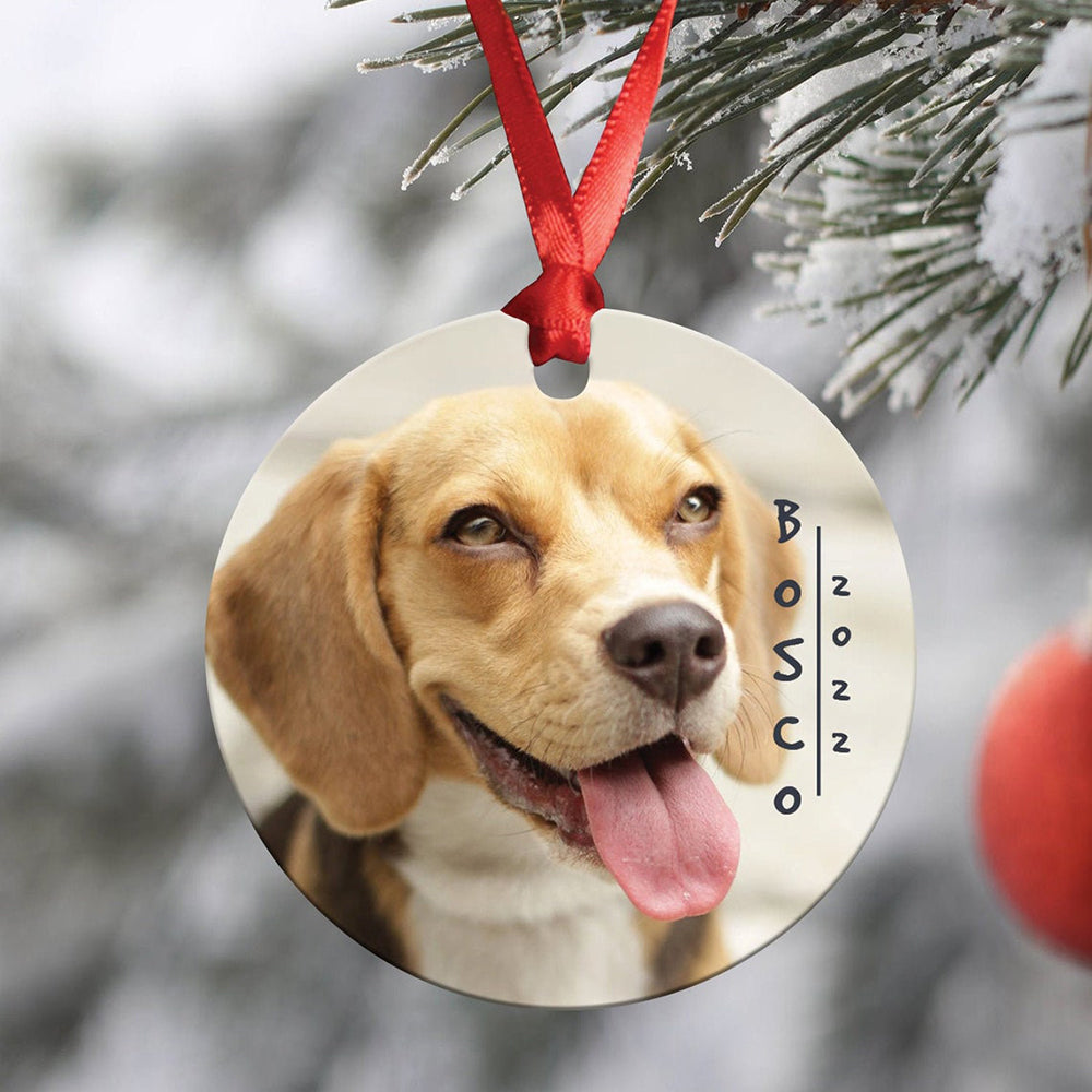 Personalized Dog Photo Pet Photo Custom Dog Ornament