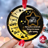 57969-Personalized Gift For Dad To Be First Time Dad Christmas Gifts From The Bump Christmas Ornament H0