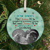 58843-Personalized Ultrasound Gift For Dad To Be First Time Dad Christmas Gifts From The Bump Christmas Ornament H0