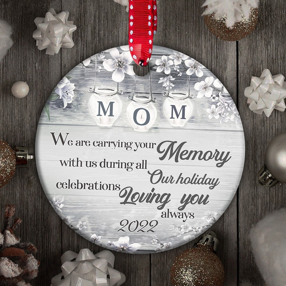 In Loving Memory Loss Of Mom In Heaven Memorial Ornament