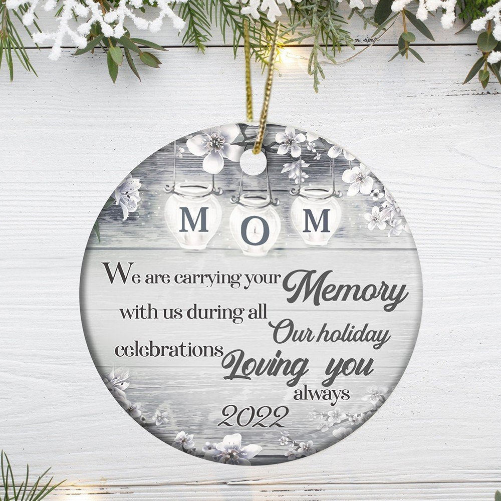 In Loving Memory Loss Of Mom In Heaven Memorial Ornament