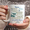 Personalized Anniversary Gift For Him For Her Turtles Sea Mug