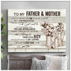 61730-I Will Always Be Your Little Boy Canvas Gift For Mom And Dad From Son H0