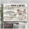 I Will Always Be Your Little Boy Canvas Gift For Mom And Dad From Son