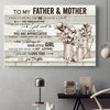 61734-I Will Always Be Your Little Girl Canvas Gift For Mom And Dad From Daughter H0