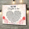 62151-Picture Gift For Daughter In Law I Will Forever Love You Canvas H0