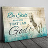 62144-Christian Wall Decor For Living Room Be Still And Know That I Am God Canvas H0