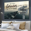 62461-Personalized Couples Name Wall Art Decor You Will Forever Be My Always Canvas H0