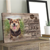 Personalized Dog Memorial Passing If Love Could Have Saved You Photo Canvas