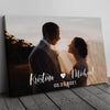 63129-Personalized Picture Canvas Couple Wall Art Home Decor Gift For Him For Her Image Canvas H2