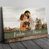 62834-Personalized Picture Canvas Couple Wall Art Home Decor Gift For Him For Her H1