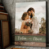 Personalized Anniversary Picture Canvas Couple Wall Art Home Decor Gift For Him For Her