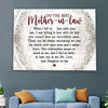 61135-Gift For Mother In Law Our From Daughter In Law Relationship Means So Much To Me Canvas H2