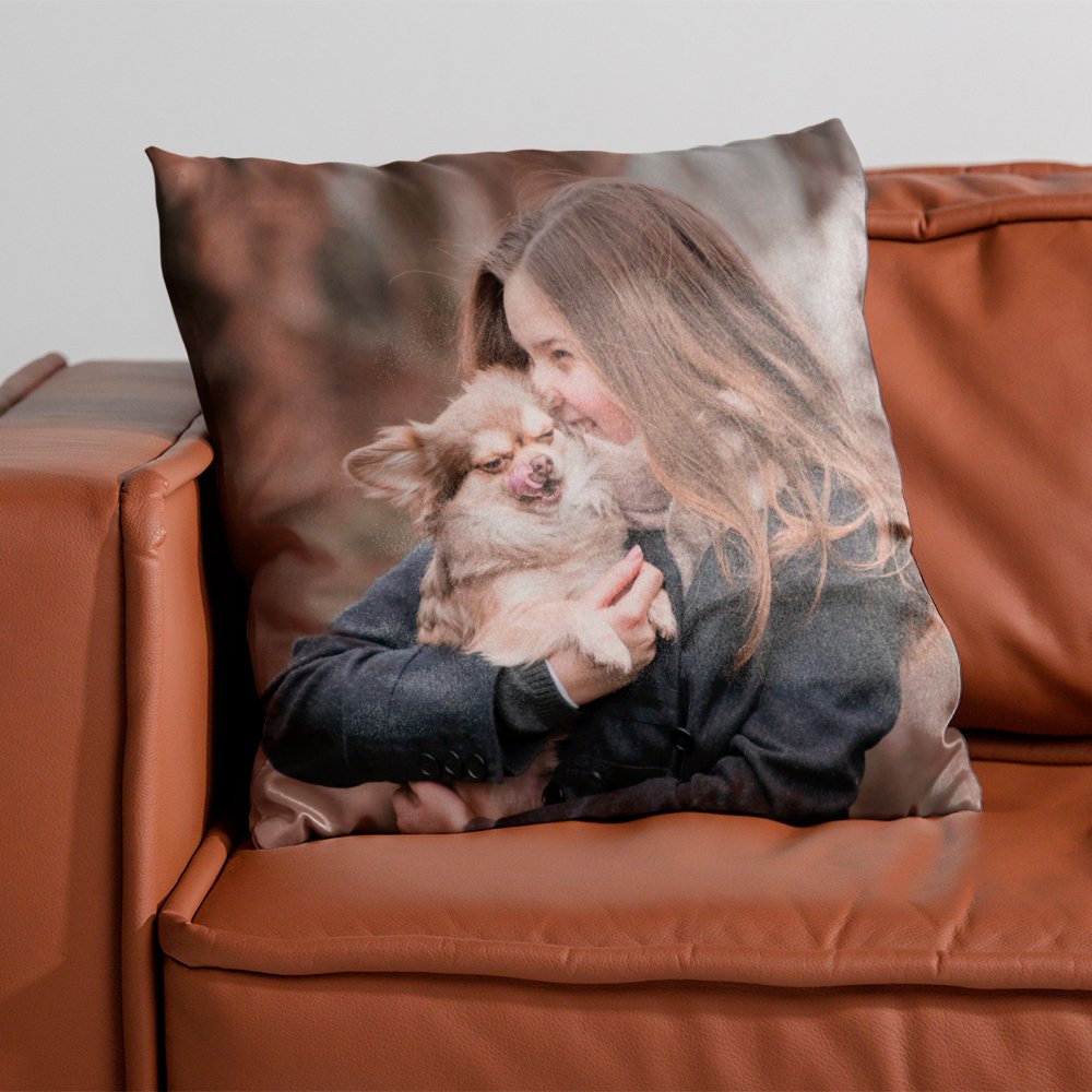 Personalized Image Pet Lover Dog Picture Custom Photo Pillow