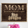 77394-Mom Puzzle Children Names Personalized Canvas H1