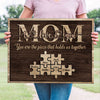 77398-Mom Puzzle Children Names Personalized Canvas H4