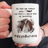 Funny Father&#39;s day Dog Dad Personalized Image Mug