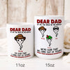 74797-Dad Father&#39;s Day Sperm Best Dad Ever Personalized Funny Mug H0